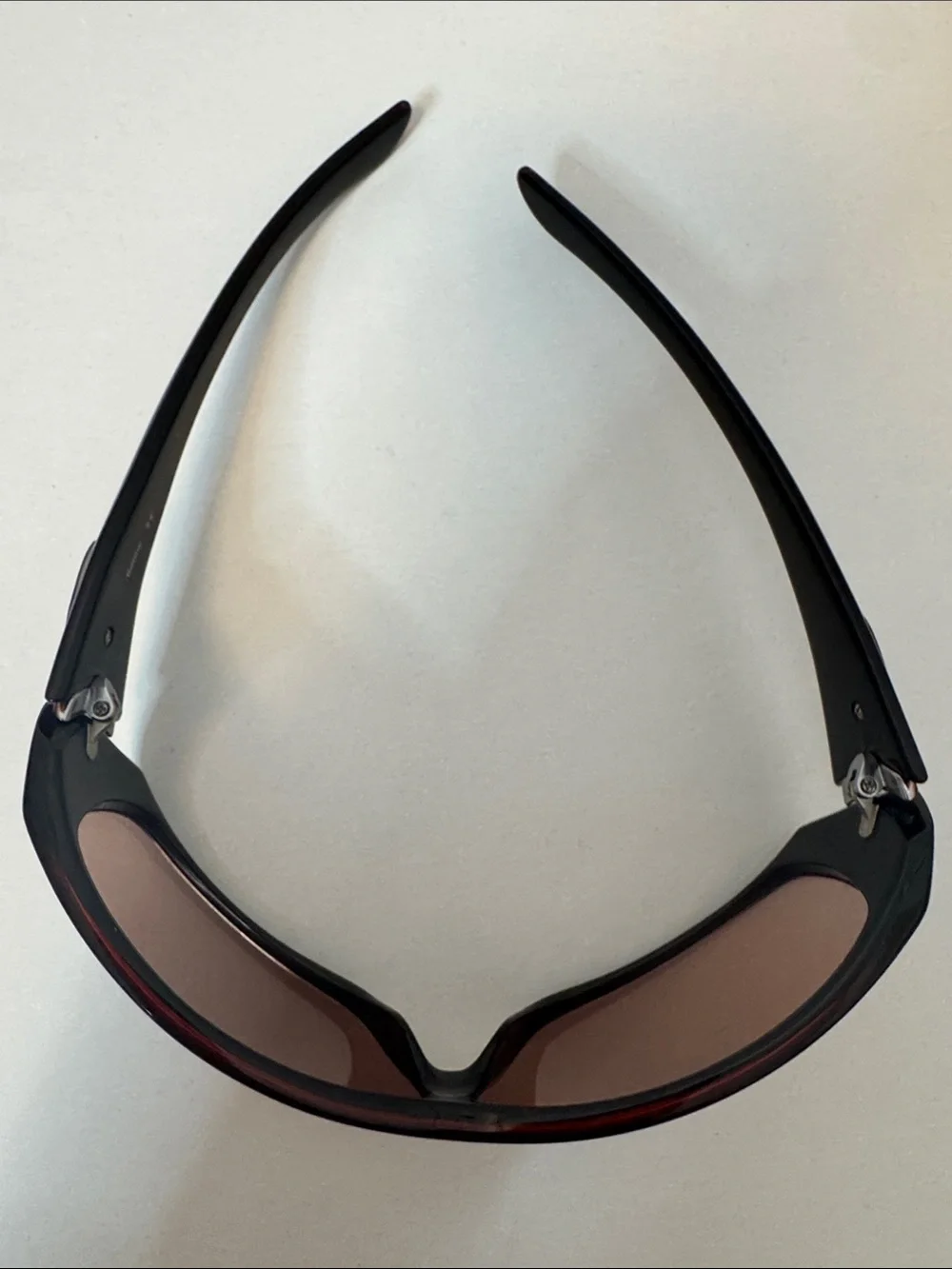 Oakley Riddle Sunglasses - Black Frame / Brown Lens - Y2K Wrap Style